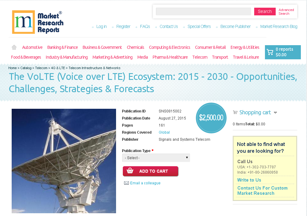 The VoLTE (Voice over LTE) Ecosystem: 2015 - 2030