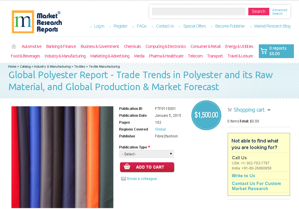 Global Polyester Report - Trade Trends in Polyester'