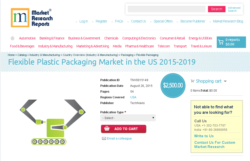 Flexible Plastic Packaging Market in the US 2015-2019