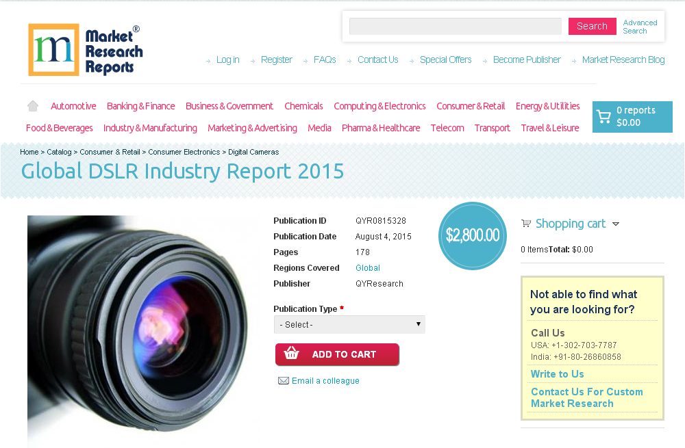Global DSLR Industry Report 2015