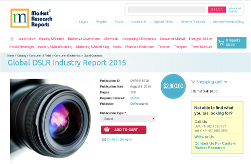 Global DSLR Industry Report 2015'