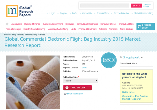 Global Commercial Electronic Flight Bag Industry 2015'