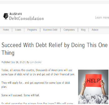 Successfull Debt Relief Tips