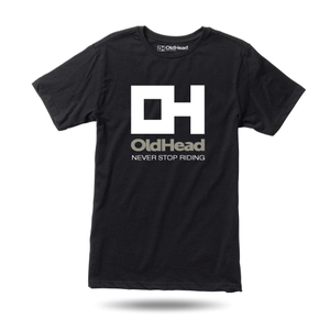 OldHead Clothing Never Stop Riding Black T-shirt'