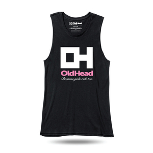 OldHead Clothing Because Girls Ride Too Tank Top'