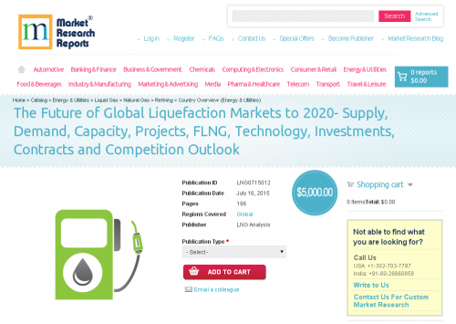 The Future of Global Liquefaction Markets to 2020'