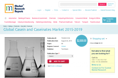 Global Casein and Caseinates Market 2015-2019'