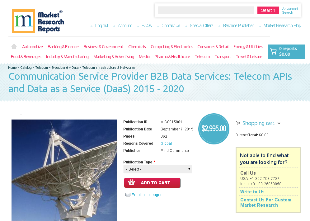 Communication Service Provider B2B Data Services'
