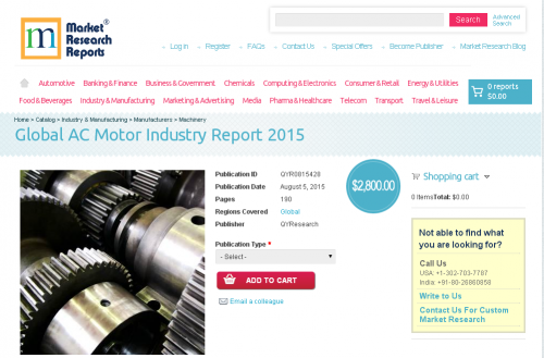 Global AC Motor Industry Report 2015'