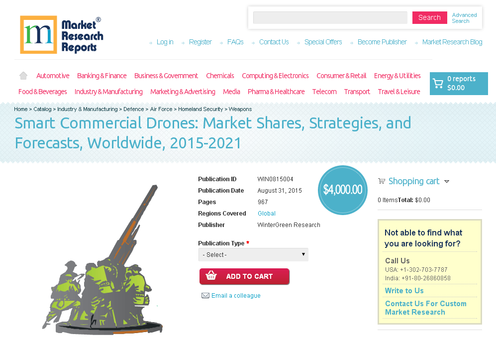 Smart Commercial Drones: Market Shares, Strategies'