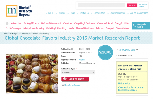 Global Chocolate Flavors Industry 2015'