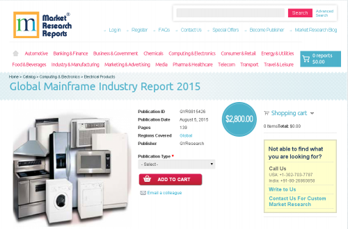 Global Mainframe Industry Report 2015'