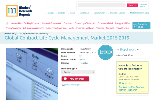 Global Contract Life-Cycle Management Market 2015-2019'
