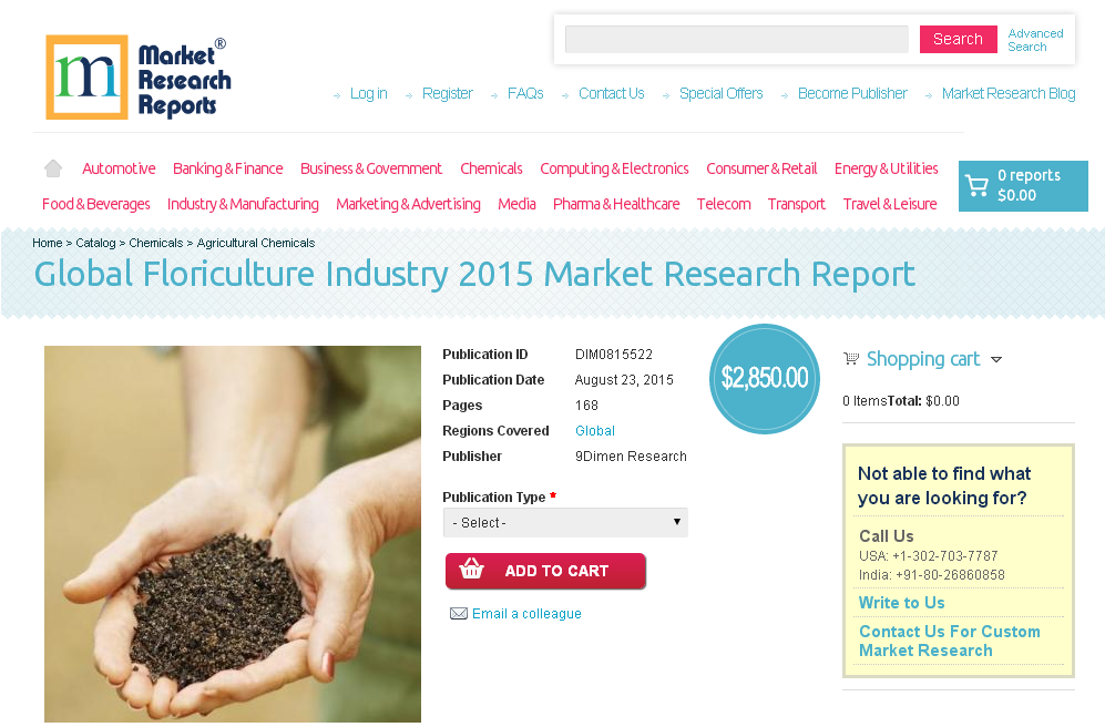 Global Floriculture Industry 2015