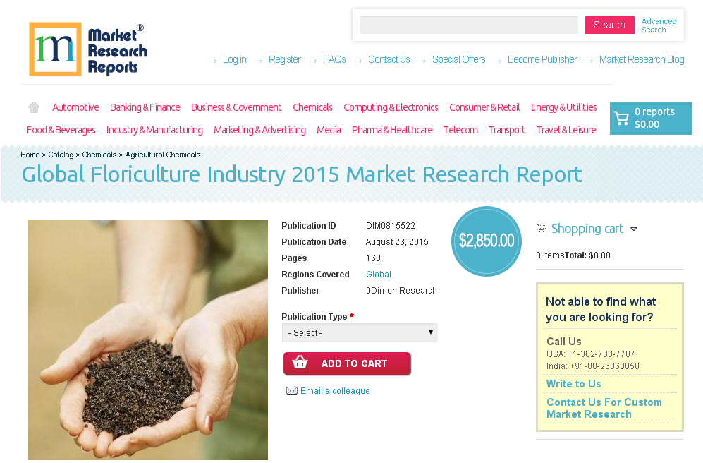 Global Floriculture Industry 2015'