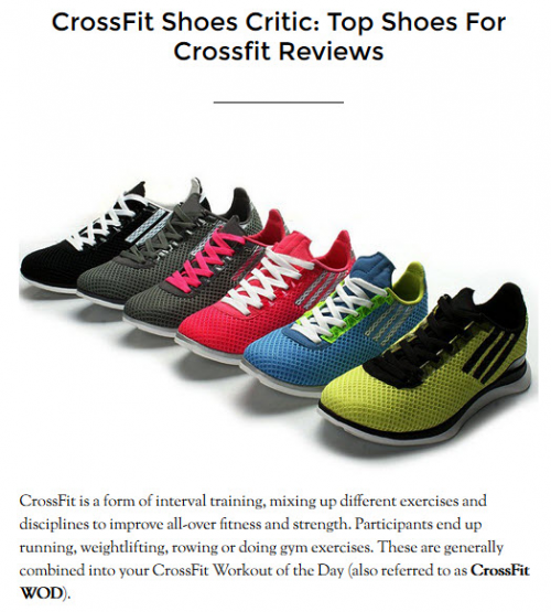 Crossfit Shoes Critic'