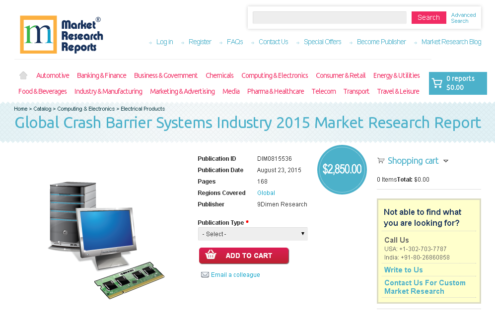 Global Crash Barrier Systems Industry 2015'