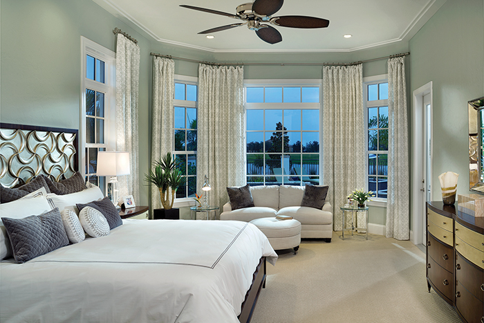 Master Bedroom of Model Home'