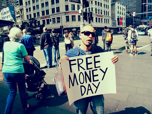 Free Money Day in Sydney'
