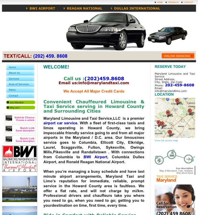 Maryland Limousine and Taxi Service