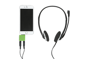 Microphone Audio Splitter for iPhone 6S and more'