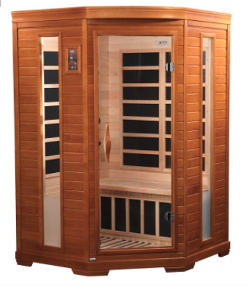 Comet 2 Person Corner Sauna from CelebrationSaunas.com
