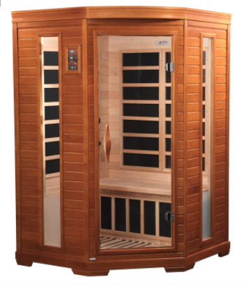 Comet 2 Person Corner Sauna from CelebrationSaunas.com'