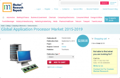 Global Application Processor Market 2015 - 2019'