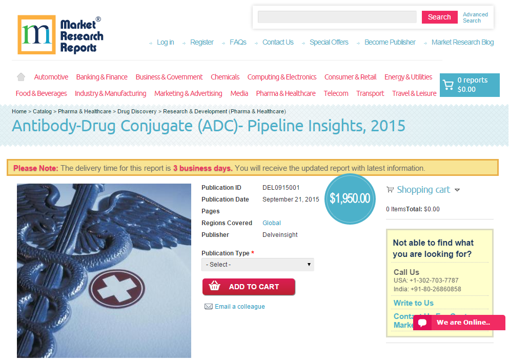 Antibody-Drug Conjugate (ADC) - Pipeline Insights, 2015