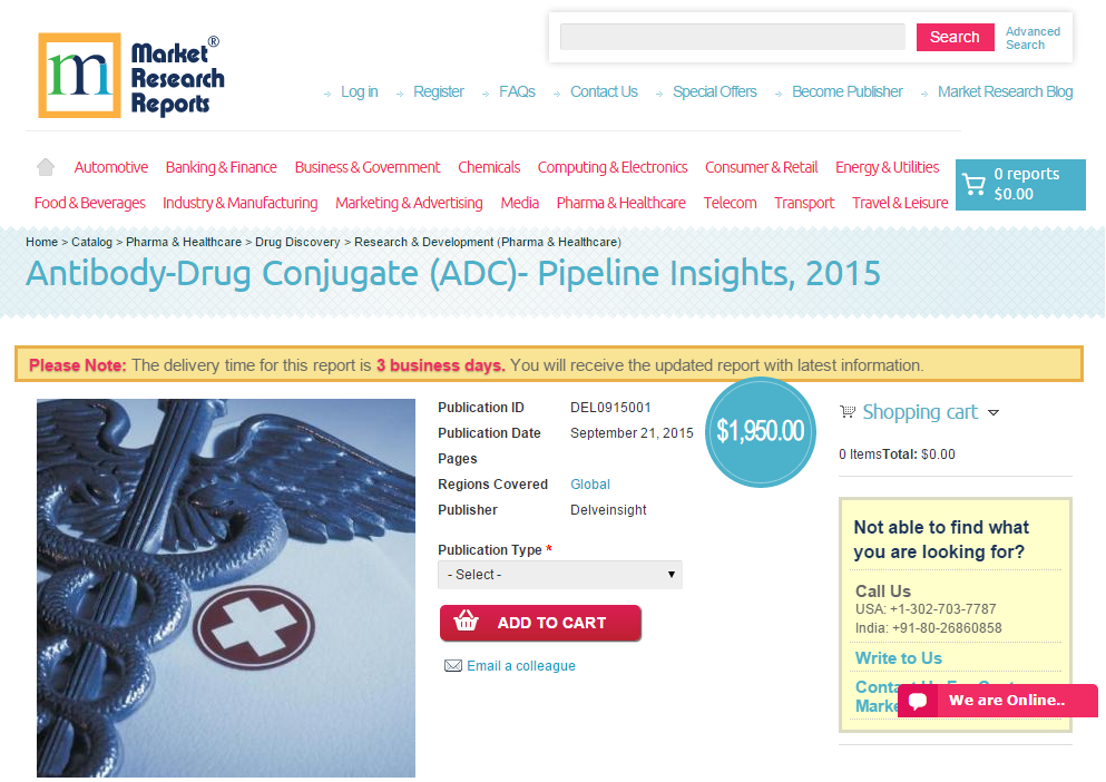 Antibody-Drug Conjugate (ADC) - Pipeline Insights, 2015'