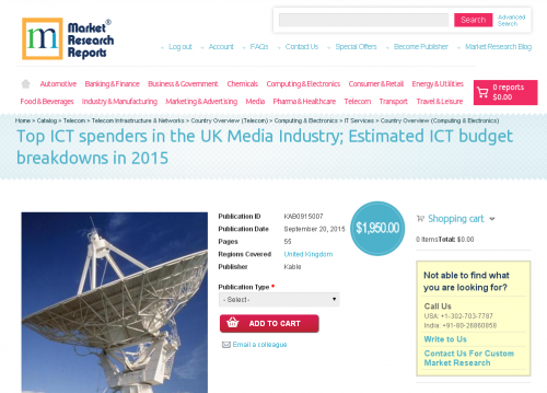 Top ICT spenders in the UK Media Industry'