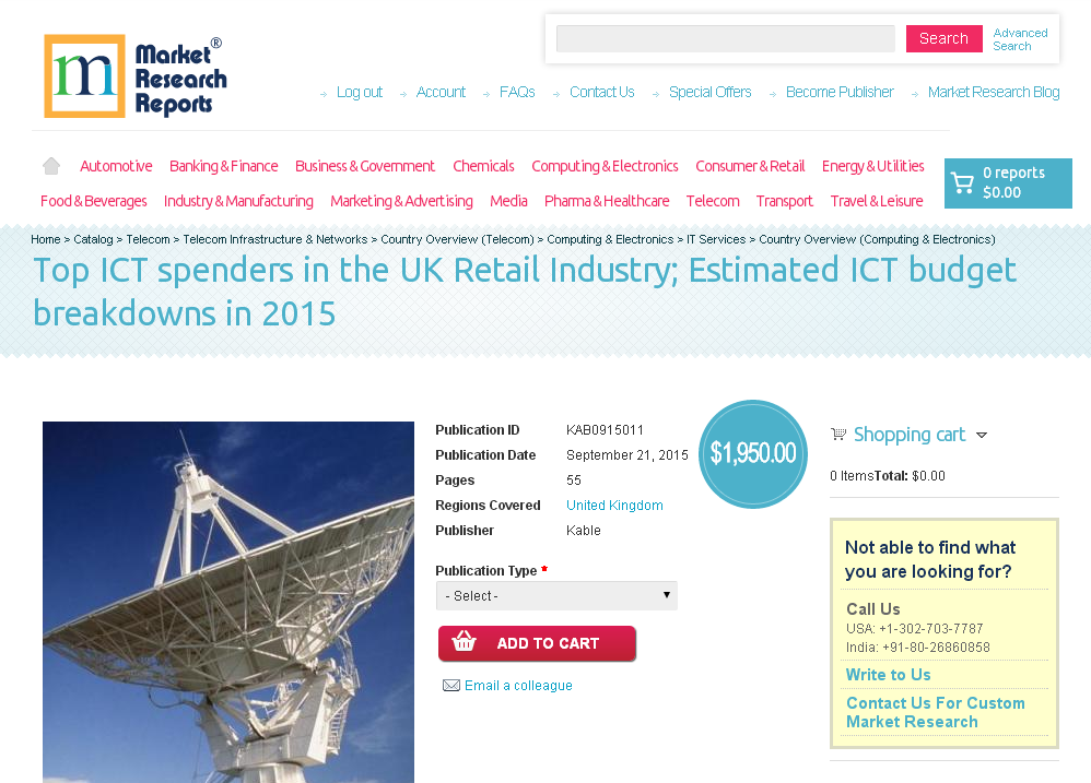Top ICT spenders in the UK Retail Industry'