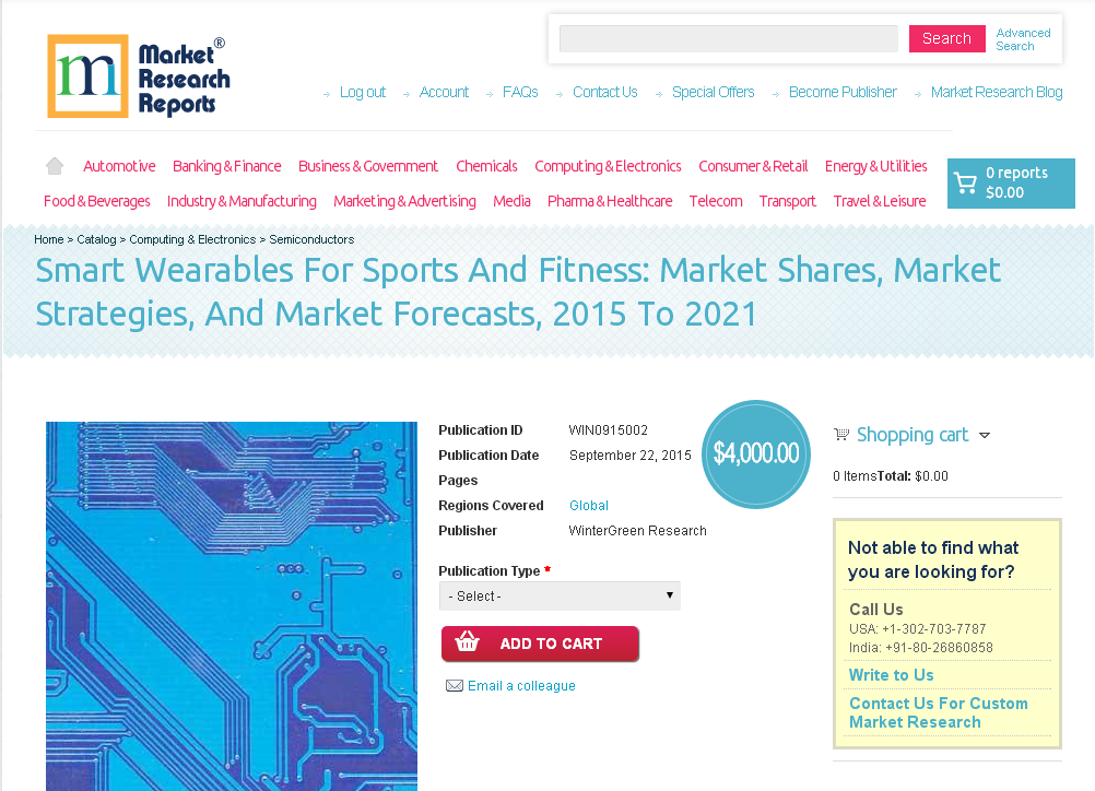 Smart Wearables For Sports And Fitness
