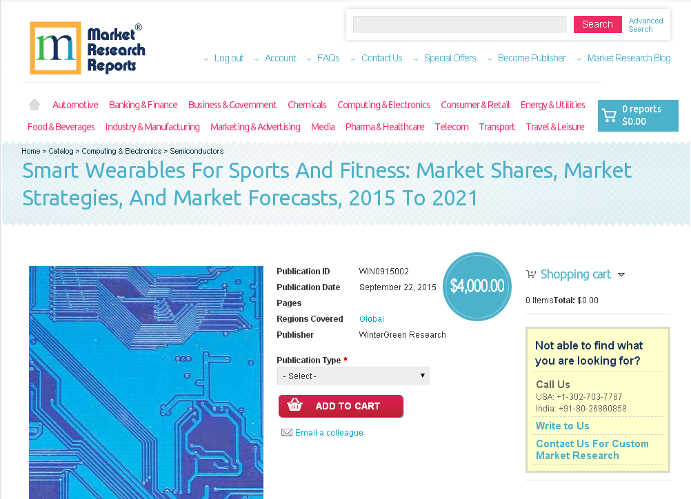 Smart Wearables For Sports And Fitness'