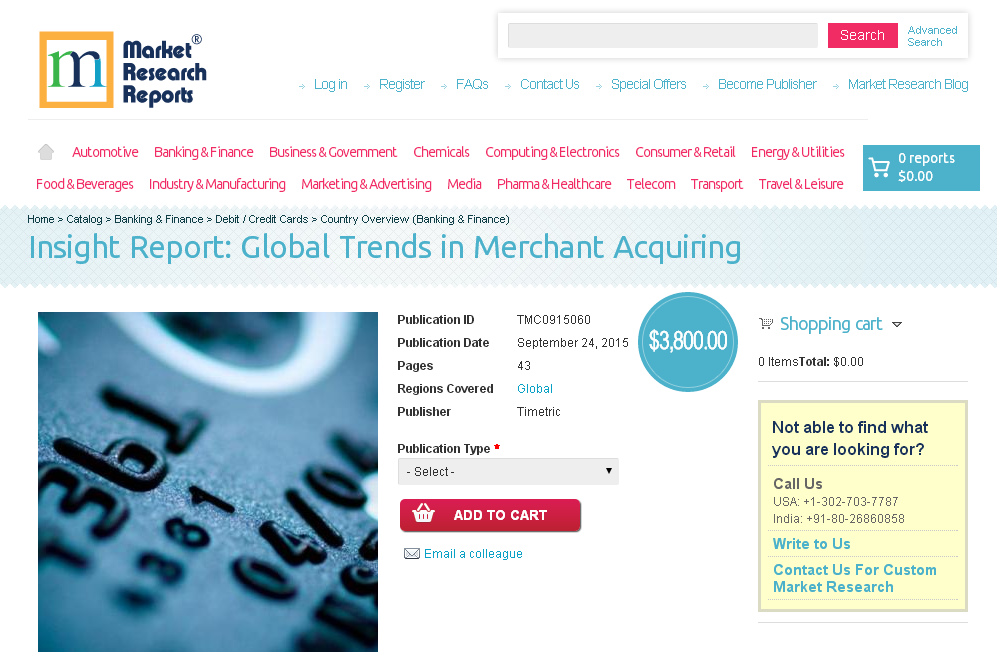 Insight Report: Global Trends in Merchant Acquiring'