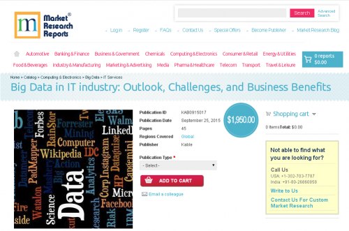 Big Data in IT industry: Outlook, Challenges, and Business'