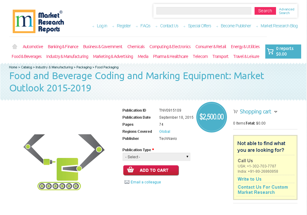 Food and Beverage Coding and Marking Equipment