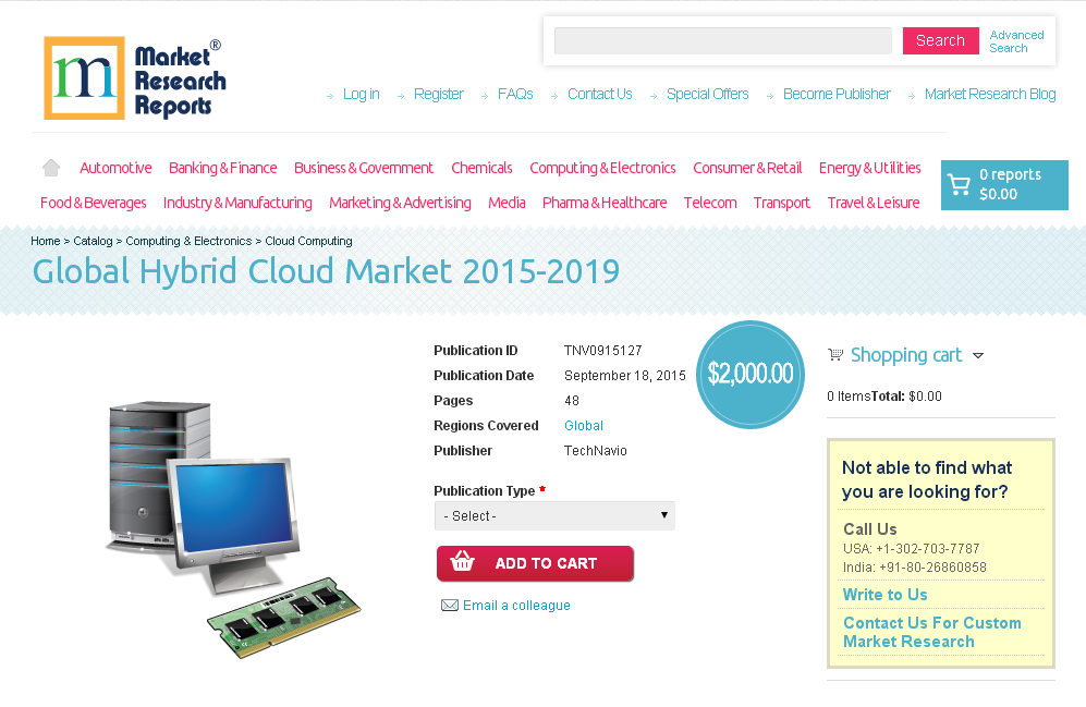 Global Hybrid Cloud Market 2015-2019'