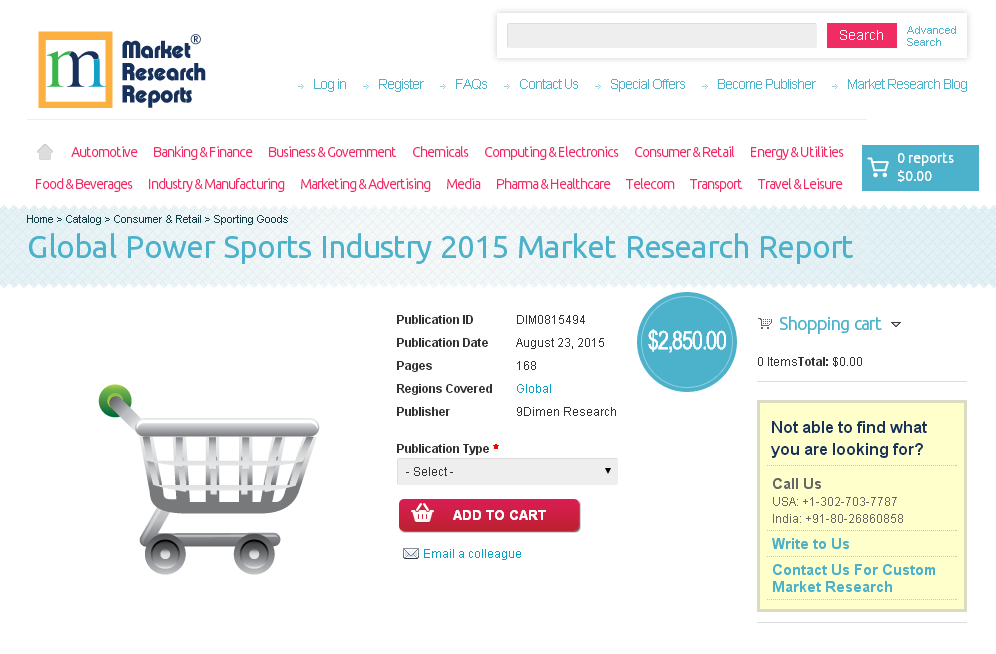 Global Power Sports Industry 2015
