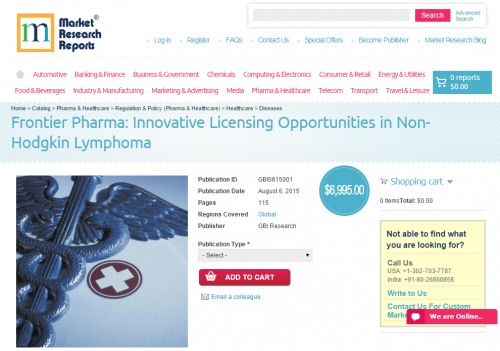 Innovative Licensing Opportunities in Non-Hodgkin Lymphoma'