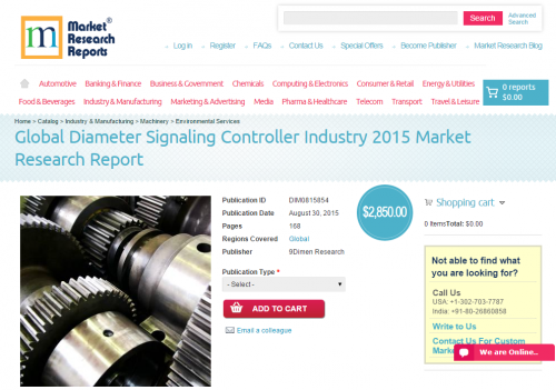 Global Diameter Signaling Controller Industry 2015'
