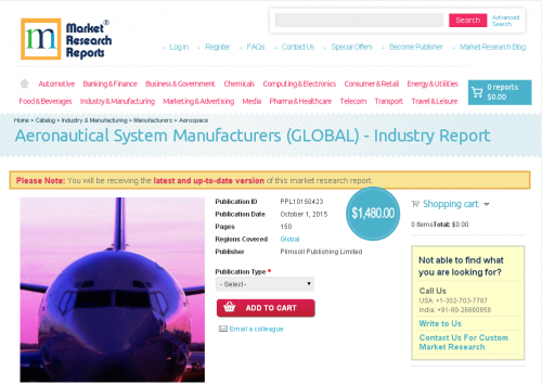 Aeronautical System Manufacturers (GLOBAL) - Industry Report'