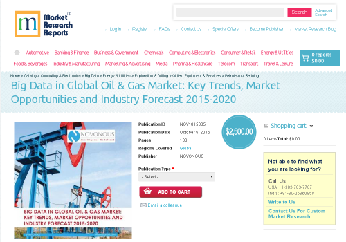 Big Data in Global Oil &amp;amp; Gas Market'