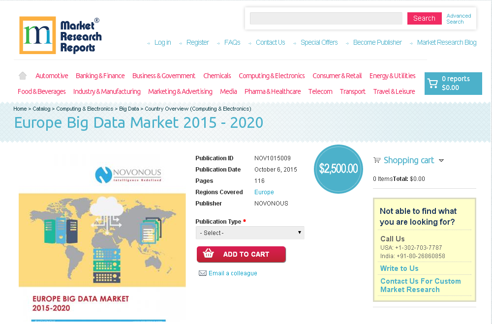 Europe Big Data Market 2015-2020'