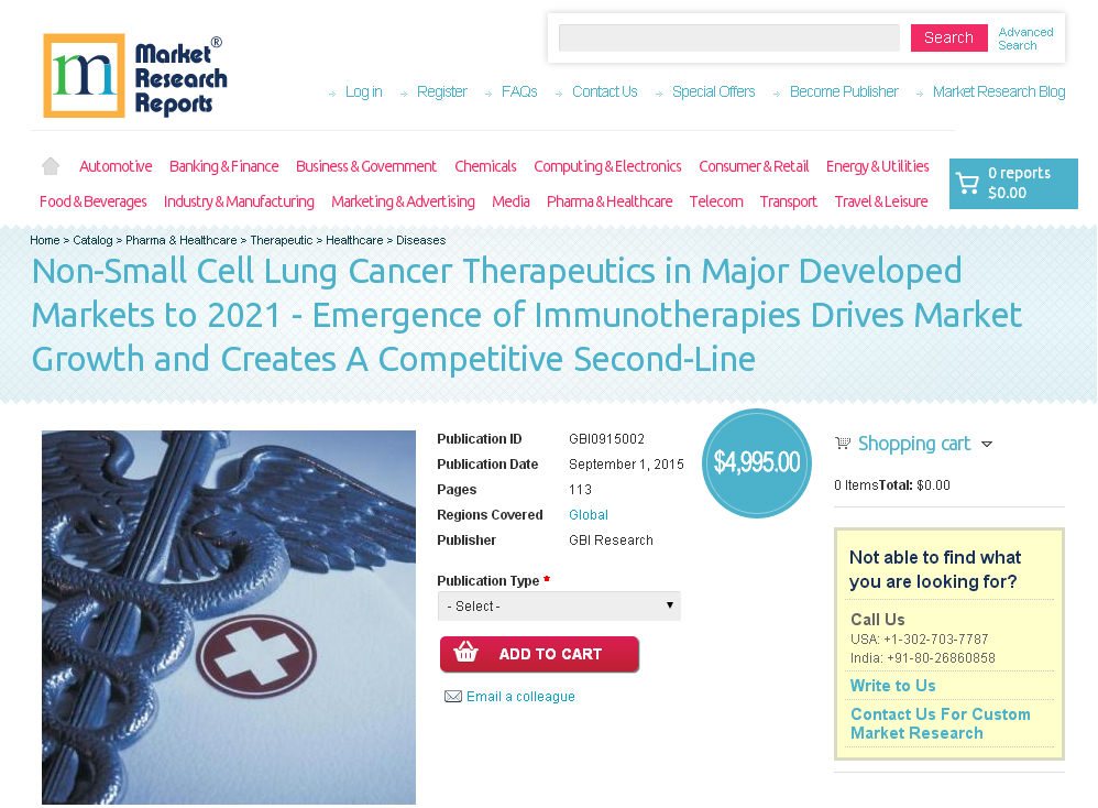 Non-Small Cell Lung Cancer Therapeutics in Major Developed
