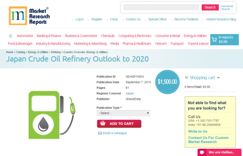Japan Crude Oil Refinery Outlook to 2020'