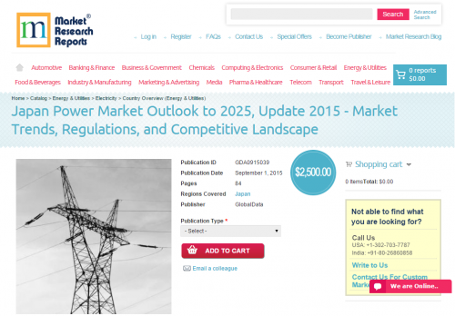 Japan Power Market Outlook to 2025, Update 2015'