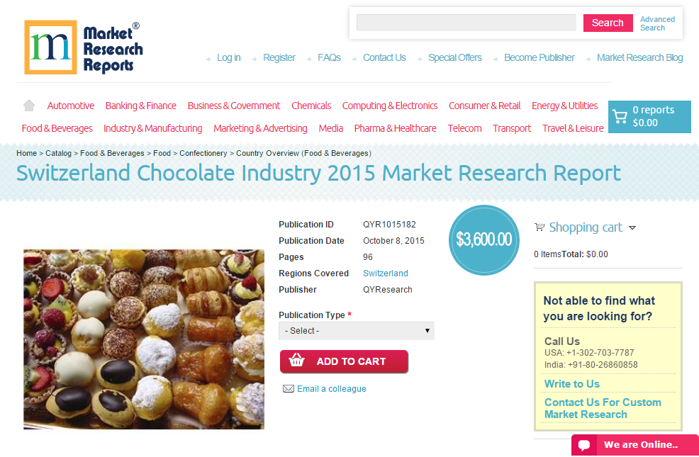 Switzerland Chocolate Industry 2015'