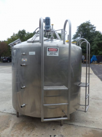 1,000 Gallon Stainless Steel Jacketed Processor Kettle
