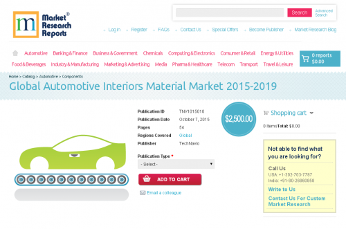 Global Automotive Interiors Material Market 2015-2019'